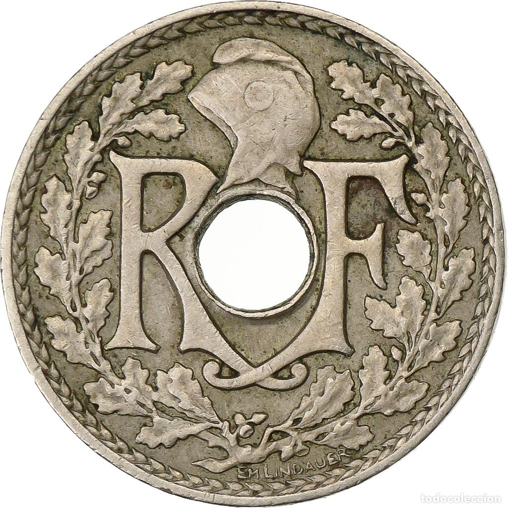 Old Coins of Europe: [#199769] Francia, 5 Centimes, Lindauer, 1931, Paris, Cobre - n&iacute;quel, MBC, Gadoury:170