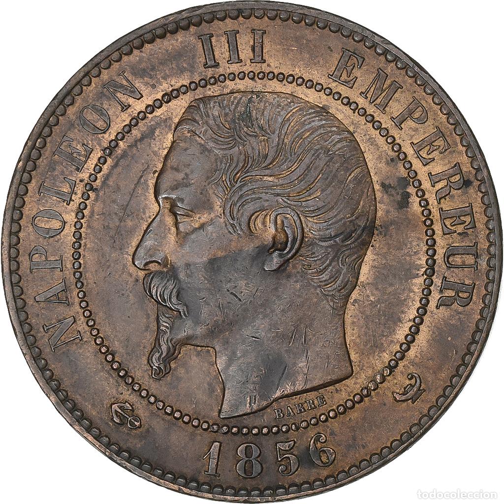 Alte M&uuml;nzen aus Europa: [#199811] Francia, Napoleon III, 10 Centimes, 1856, Lille, Bronce, MBC+, Gadoury:248