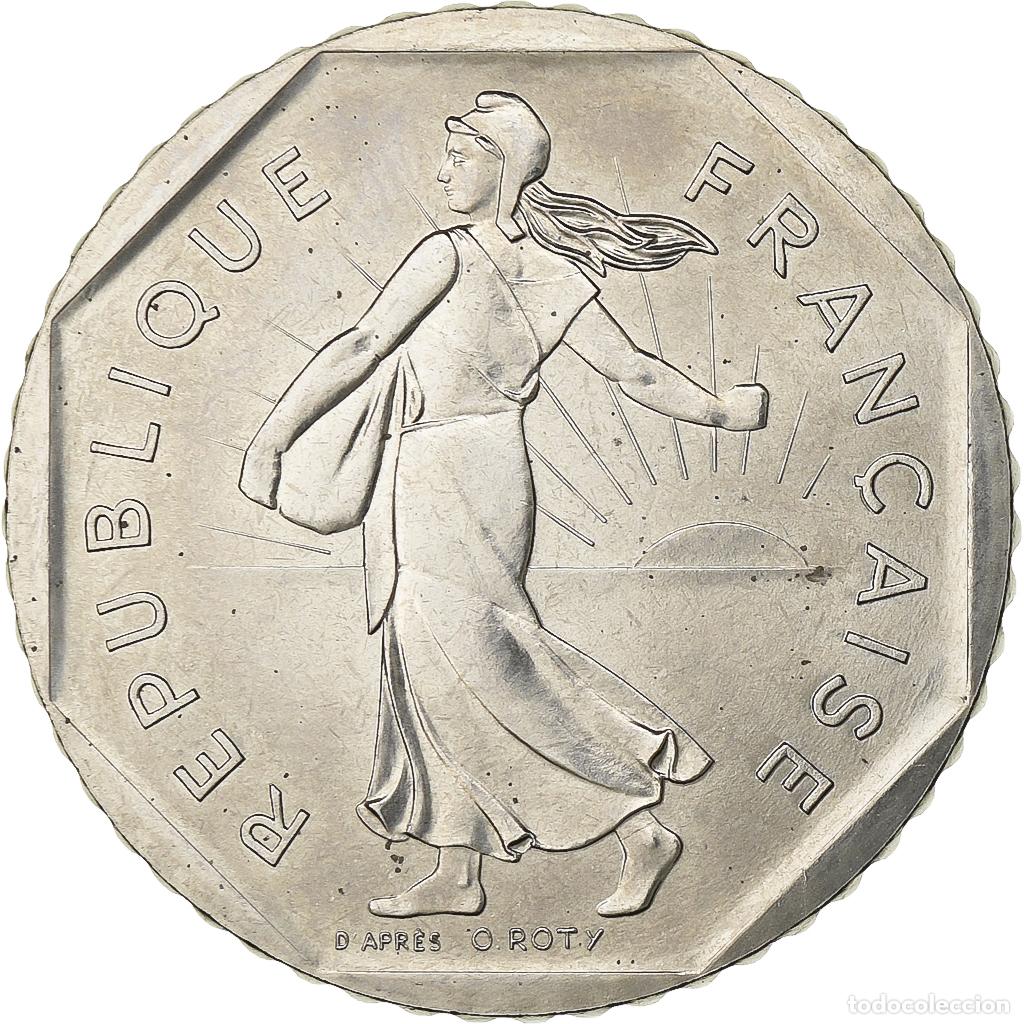 Old Coins of Europe: [#199872] Francia, 2 Francs, Semeuse, 1980, Paris, N&iacute;quel, FDC, Gadoury:547, KM:942.1