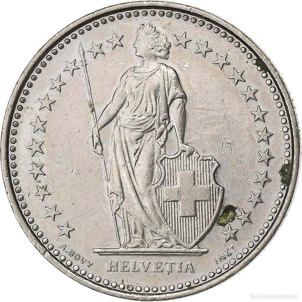 Old Coins of Europe: [#199983] Suiza, 1/2 Franc, 1987, Bern, Cobre - n&iacute;quel, MBC+, KM:23a.3