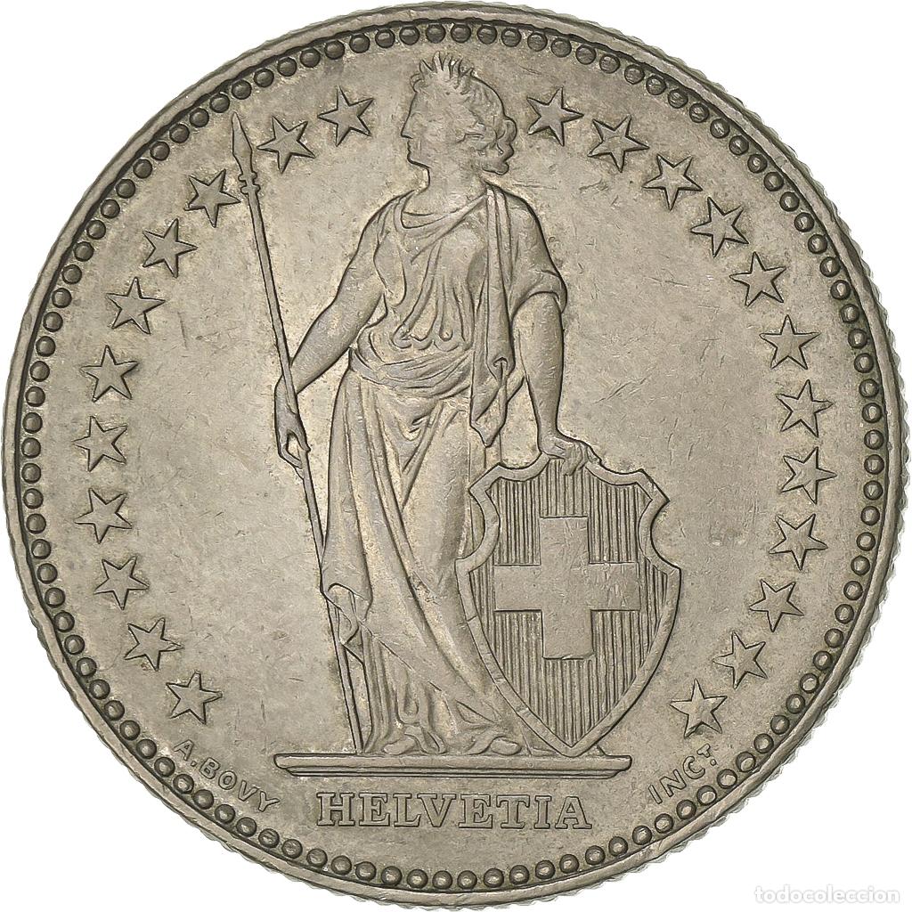 Monedas antiguas de Europa: [#199921] Suiza, 2 Francs, 1986, Bern, Cobre - n&iacute;quel, MBC+, KM:21a.3