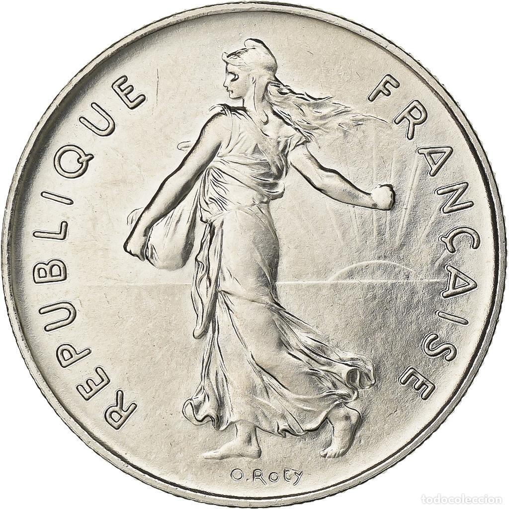 Alte M&uuml;nzen aus Europa: [#199874] Francia, 5 Francs, Semeuse, 1974, Paris, Chouette, N&iacute;quel recubierto de cobre -