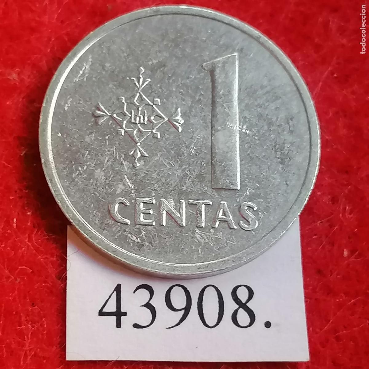 Monedas antiguas de Europa: Lituania 1 c&eacute;ntimo 1991 - Foto 2