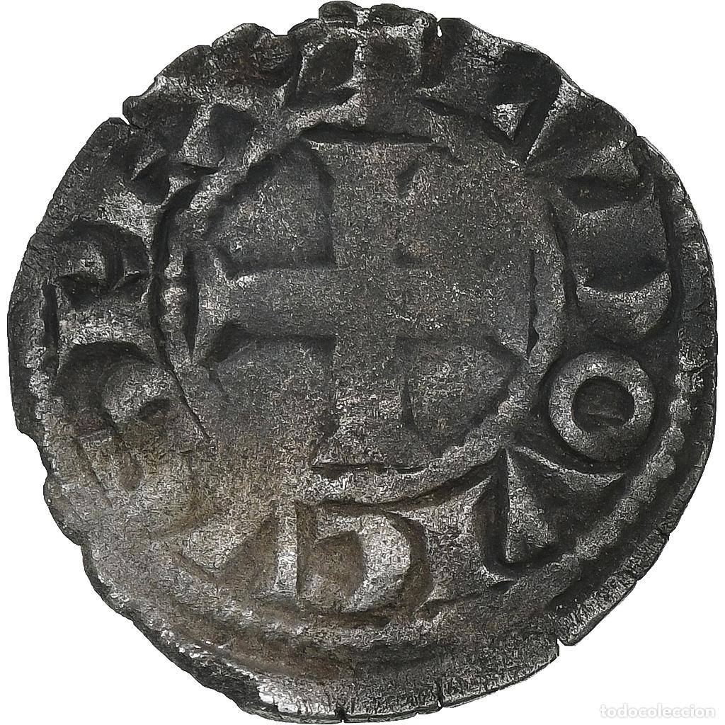 Monedas antiguas de Europa: [#1273596] Francia, Louis VIII-IX, Denier Tournois, 1223-1244, Vell&oacute;n, BC+, Duplessy:187