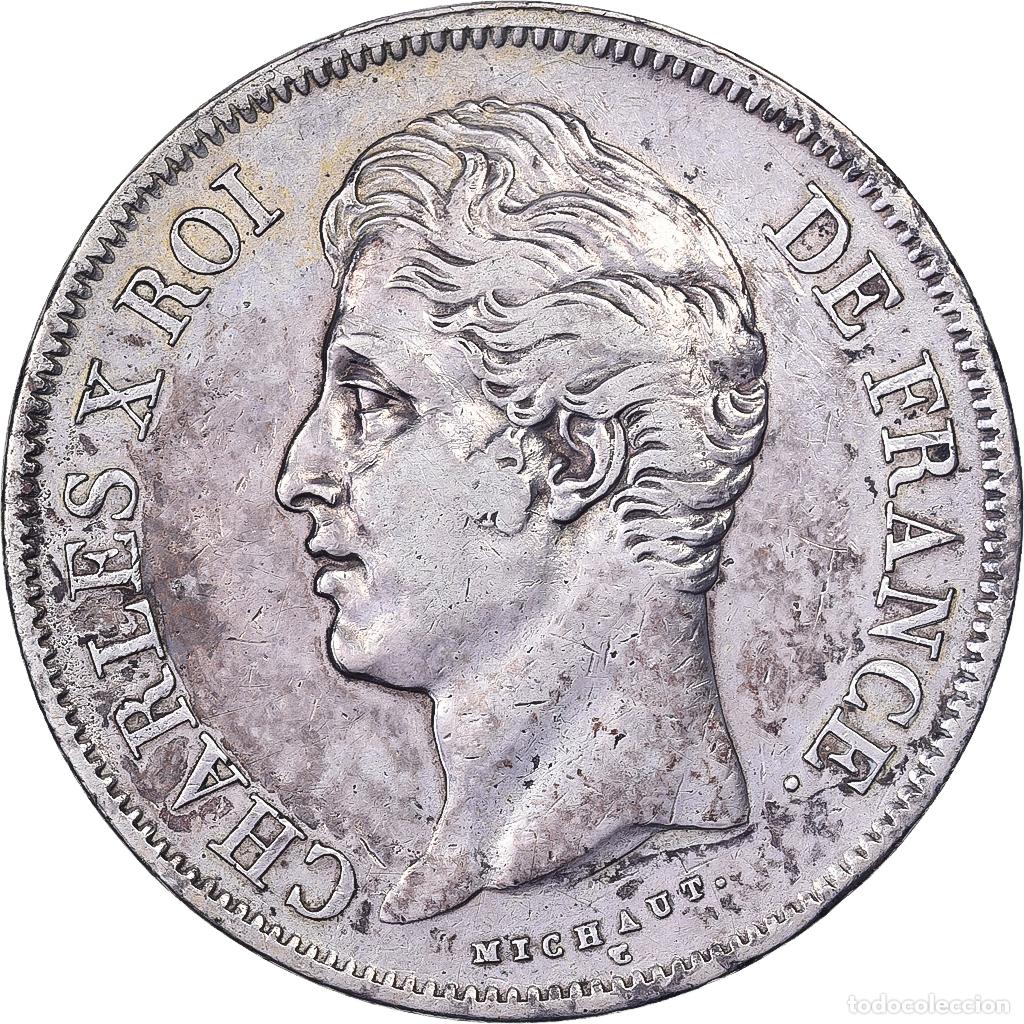 Alte M&uuml;nzen aus Europa: [#1116924] Moneda, Francia, Charles X, 5 Francs, 1830, Marseille, MBC, Plata, KM:728.10