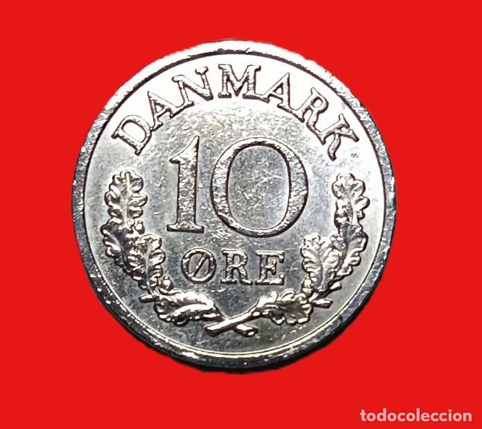 Monedas antiguas de Europa: Dinamarca 10 Ore 1972 - Foto 2
