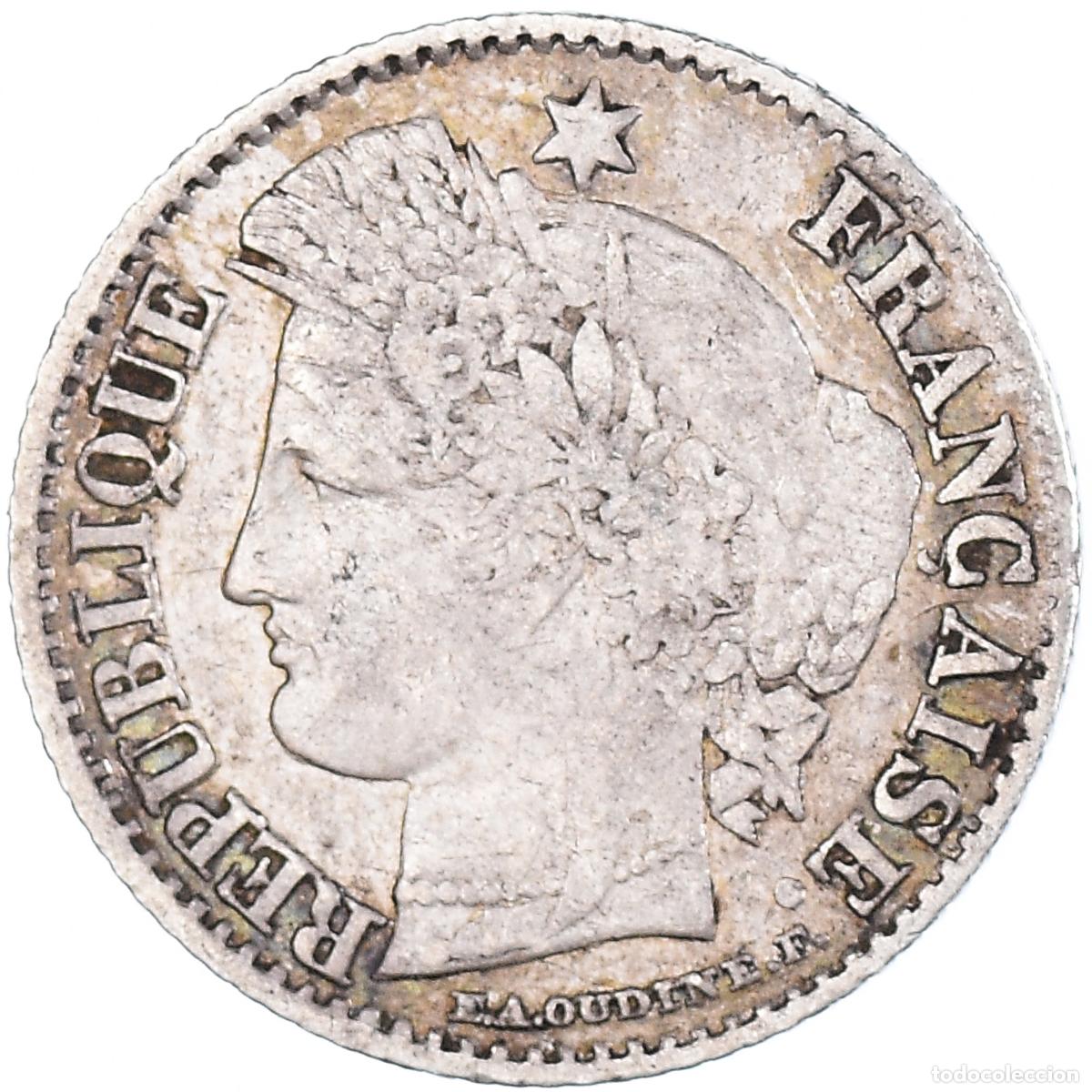 Monete antiche di Europa: [#1062817] Moneda, Francia, C&eacute;r&egrave;s, 20 Centimes, 1850, Bordeaux, BC+, Plata, KM:758.3