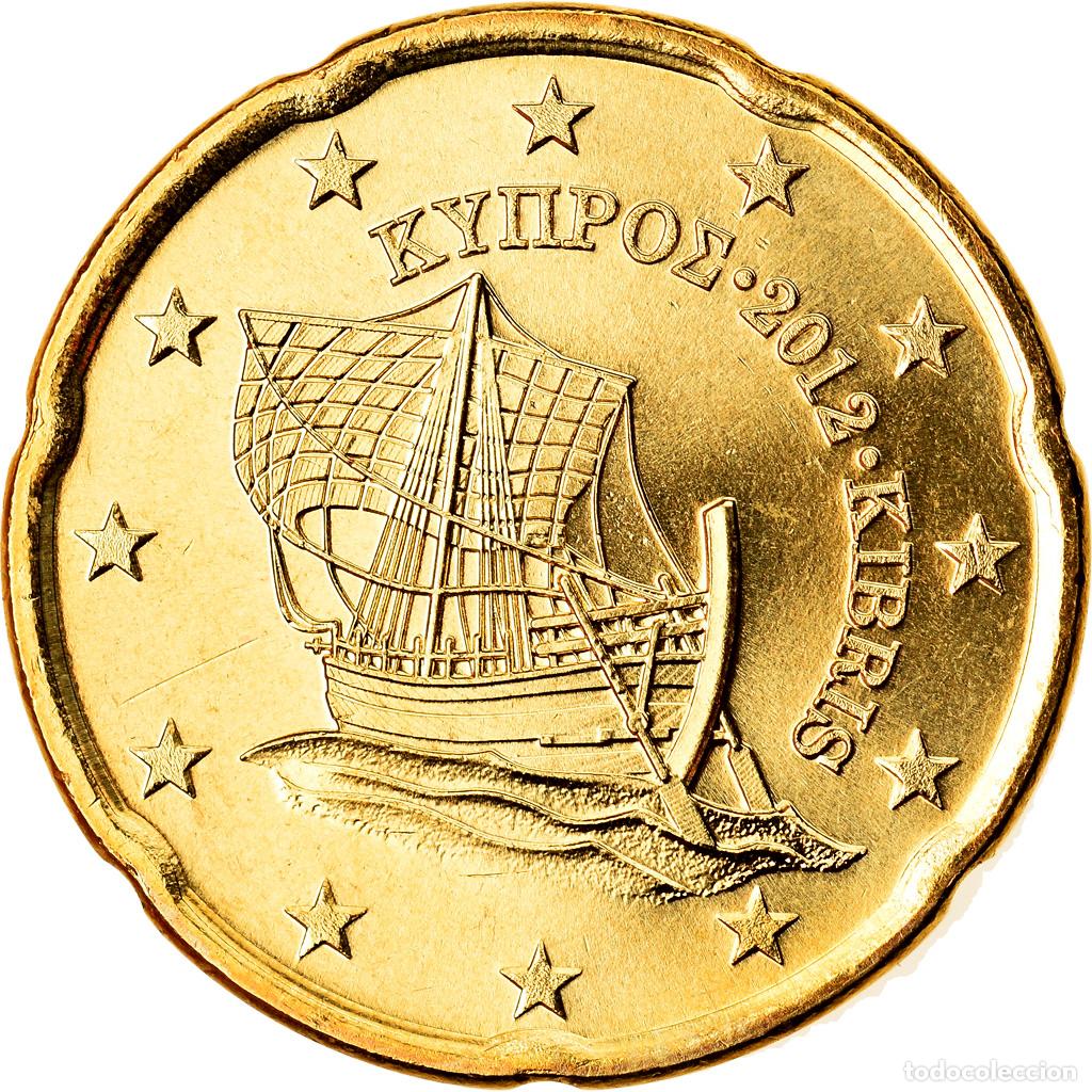 Old Coins of Europe: [#790456] Chipre, 20 Euro Cent, 2012, SC, Lat&oacute;n, KM:82