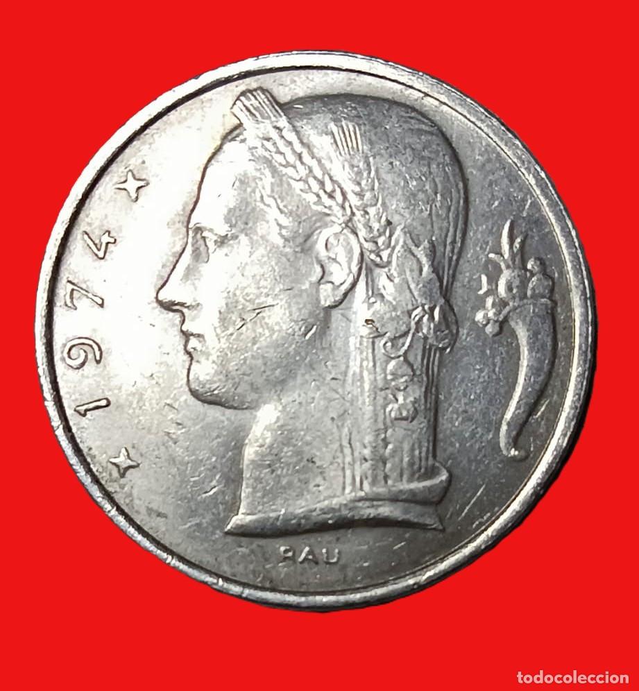 Alte M&uuml;nzen aus Europa: Belgica 5 Francos 1974 (601)