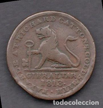 Monedas antiguas de Europa: GIBRALTAR - 1 CUARTO 1813 - Foto 1