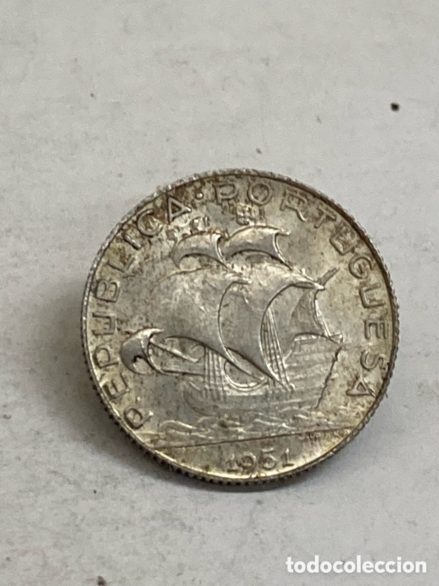 Monete antiche di Europa: Moneda de plata 2,5 escudos 1951 J69