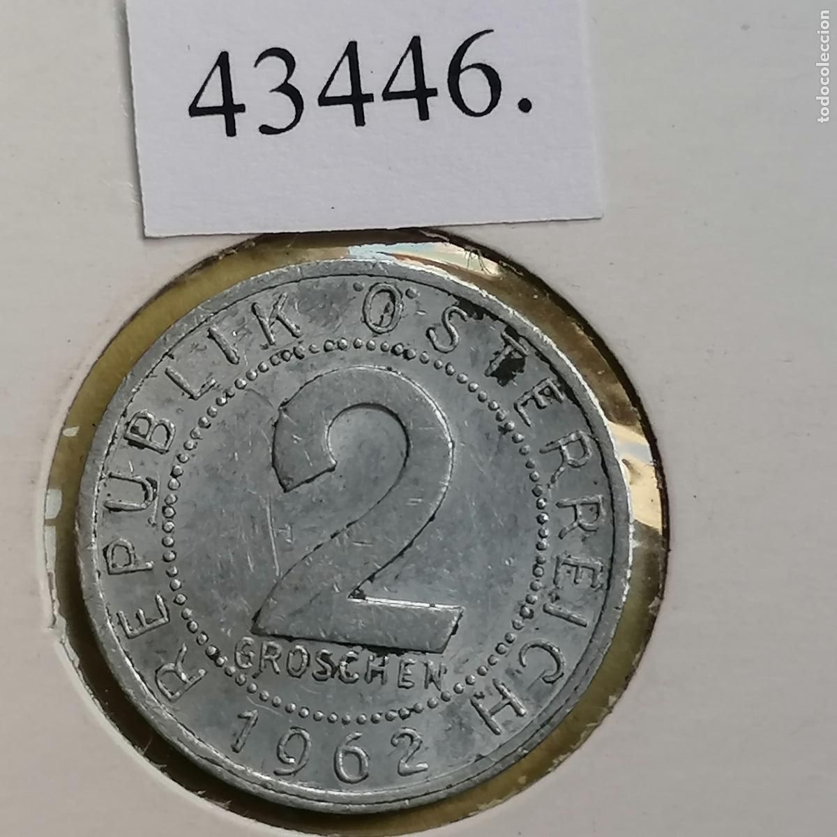 Monedas antiguas de Europa: Austria 2 groschen 1962 - Foto 1