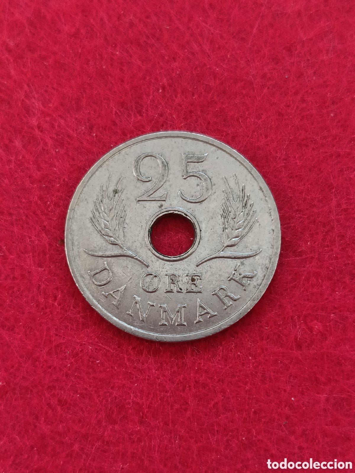 Monedas antiguas de Europa: Moneda de 25 Ore Dinamarca 1971 - Foto 1