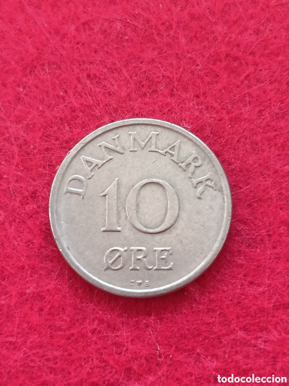 Monedas antiguas de Europa: Moneda de 10 Ore Dinamarca 1957 - Foto 1
