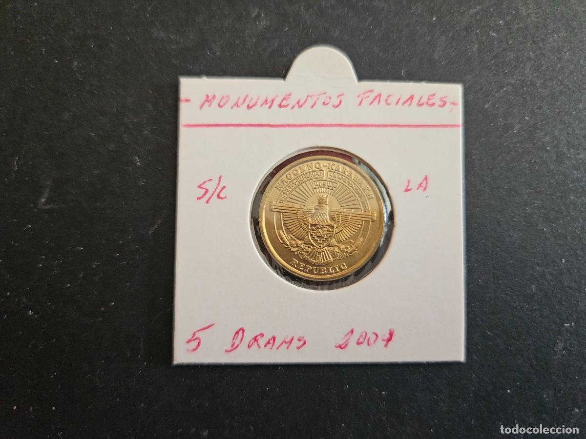 Monedas antiguas de Europa: NAGORNO KARABAKH 5 DRAM 2004 S/C KM=12 (LAT&Oacute;N) MONUMENTOS FACIALES