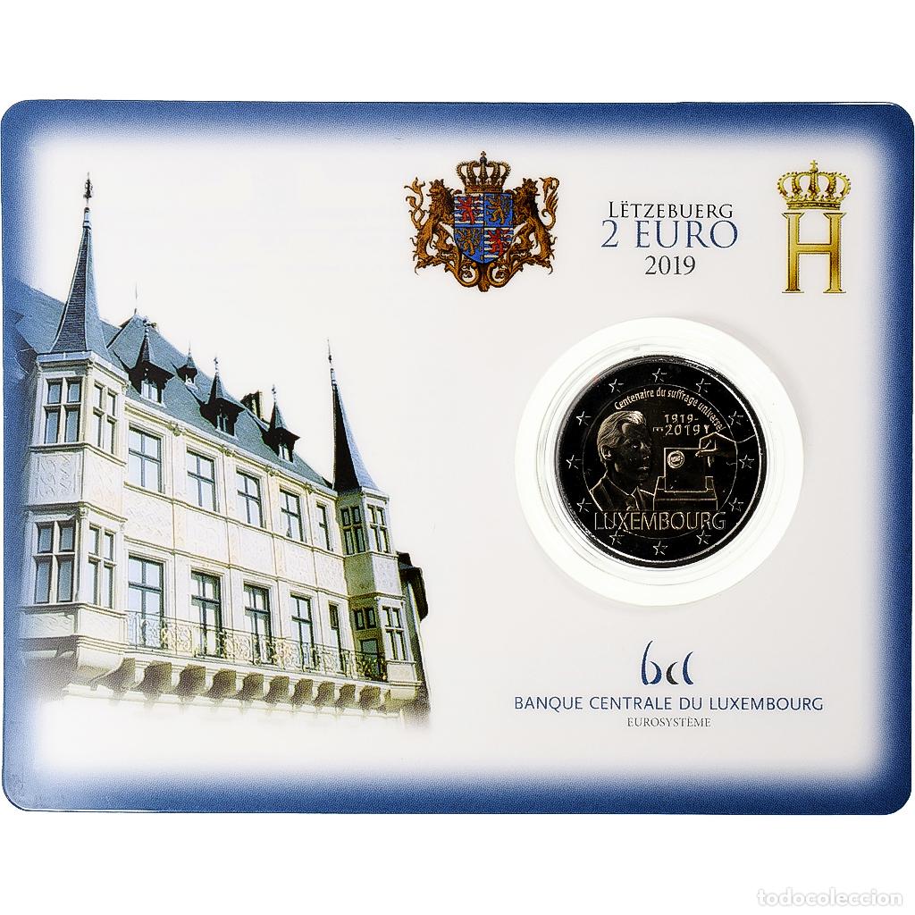 Monedas antiguas de Europa: [#1276201] Luxemburgo, 2 Euro, Centenaire du suffrage universel, Coin Card. BU, 2019