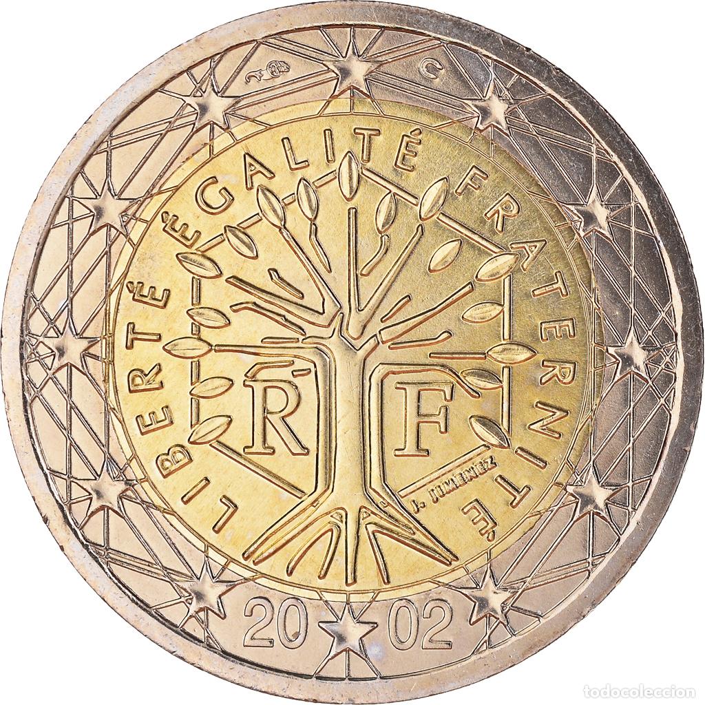 Monedas antiguas de Europa: [#189140] Francia, 2 Euro, 2002, Paris, BU, FDC, Bimet&aacute;lico, Gadoury:8., KM:1289