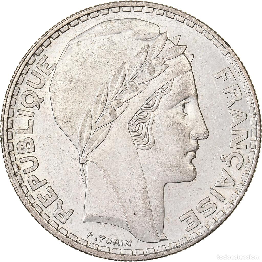 Moedas antigas da Europa: [#1213437] Francia, 20 Francs, Turin, 1934, Paris, Plata, SC, Gadoury:852, KM:879