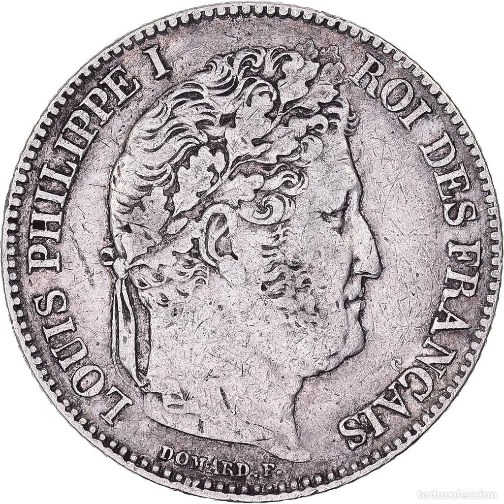 Alte M&uuml;nzen aus Europa: [#638163] Francia, Franc, Louis-Philippe, 1845, Rouen, Plata, BC+, Gadoury:453, KM:748.2