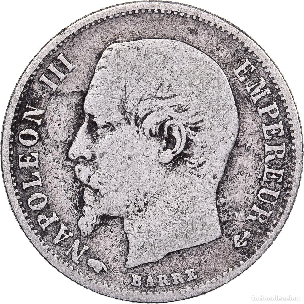 Monete antiche di Europa: [#1261077] Francia, Napoleon III, 50 Centimes, Napol&eacute;on III, 1859, Paris, Plata, BC+
