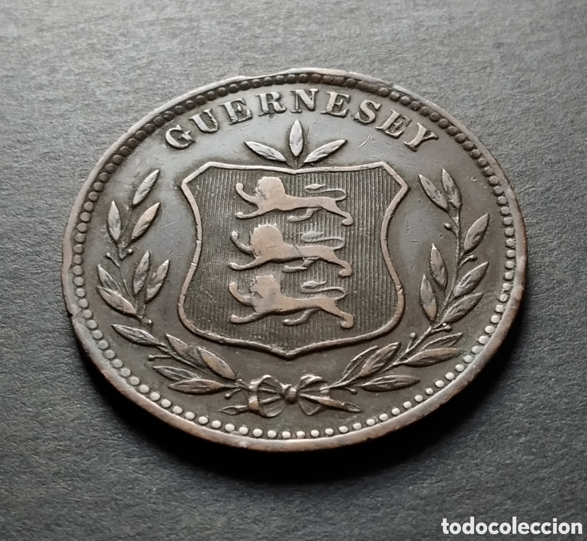 Monedas antiguas de Europa: MONEDA - GUERNSEY 8 DOUBLES 1903 - Foto 4