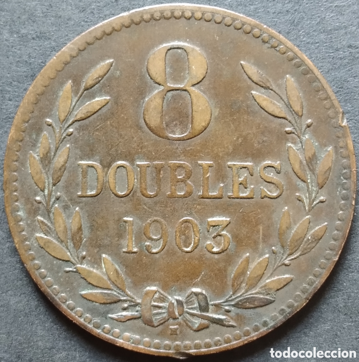 Monedas antiguas de Europa: MONEDA - GUERNSEY 8 DOUBLES 1903 - Foto 1