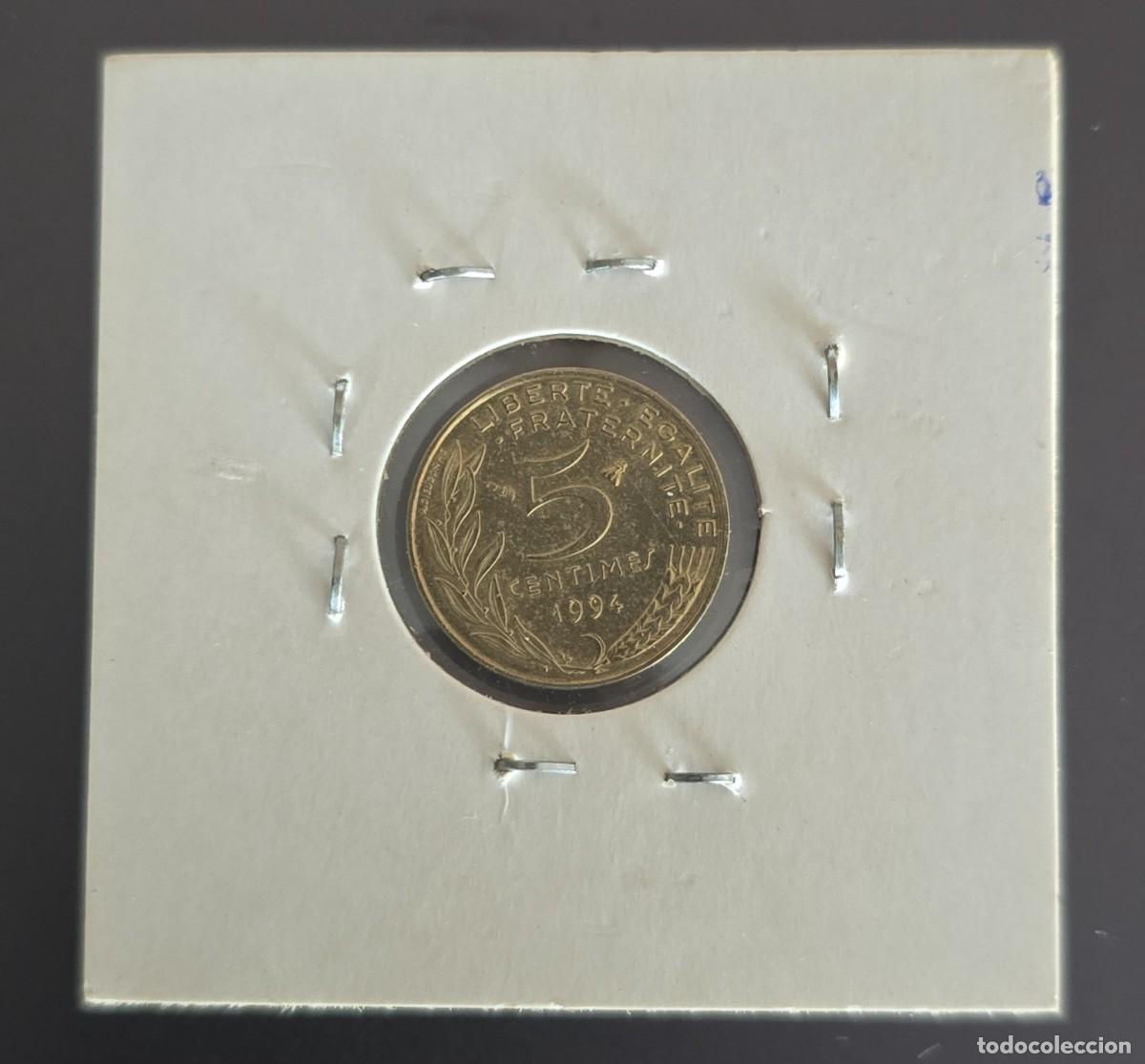 Monedas antiguas de Europa: MONEDA DE FRANCIA 1994 5 CENTIMOS - Foto 2