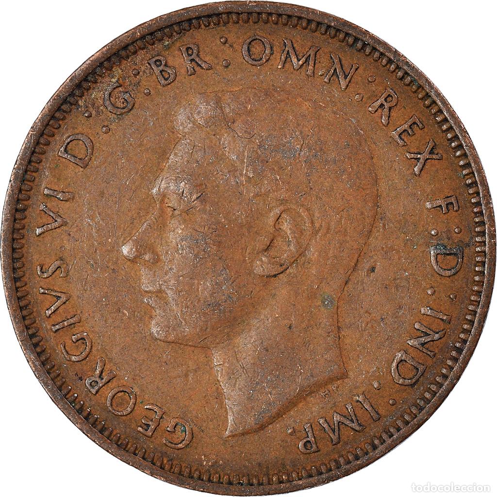 Alte M&uuml;nzen aus Europa: [#1010077] Moneda, Gran Breta&ntilde;a, 1/2 Penny, 1943
