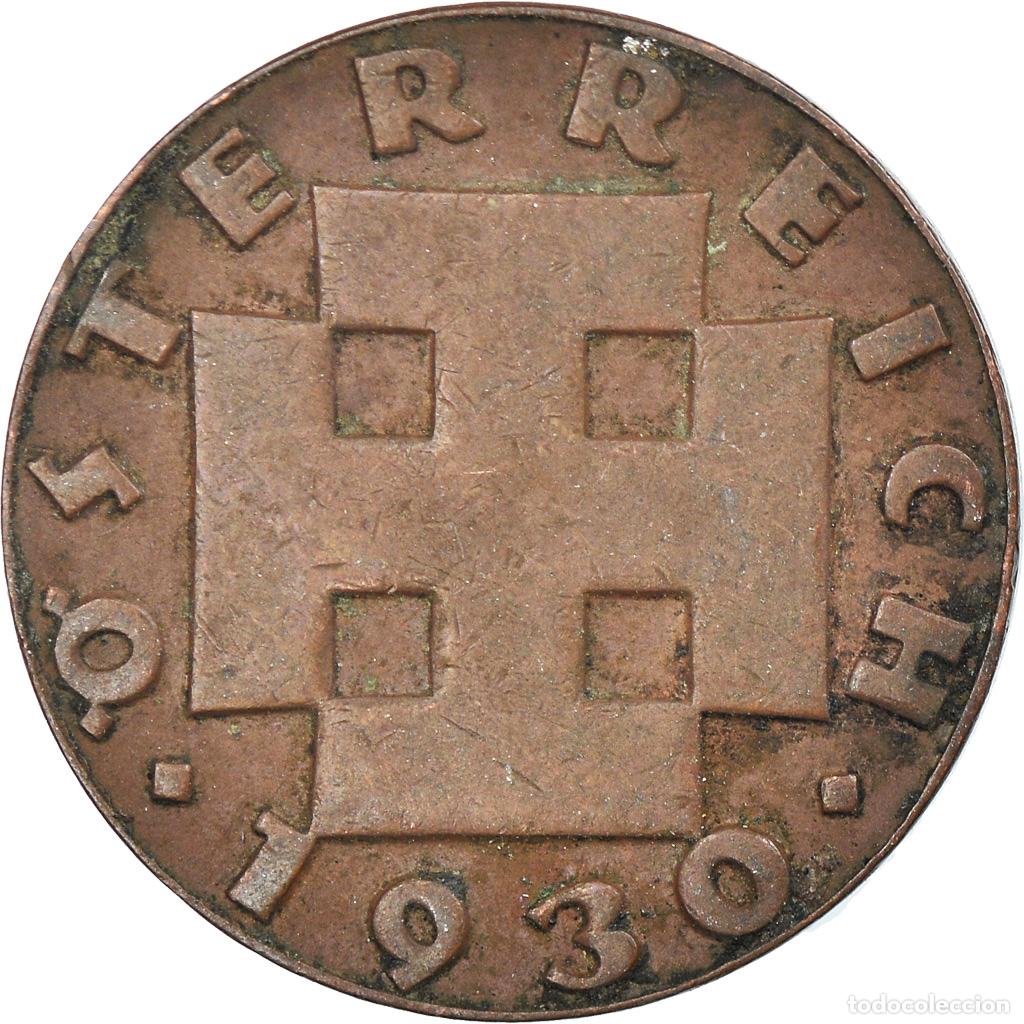 Moedas antigas da Europa: [#813252] Moneda, Austria, 2 Groschen, 1930, MBC, Bronce, KM:2837