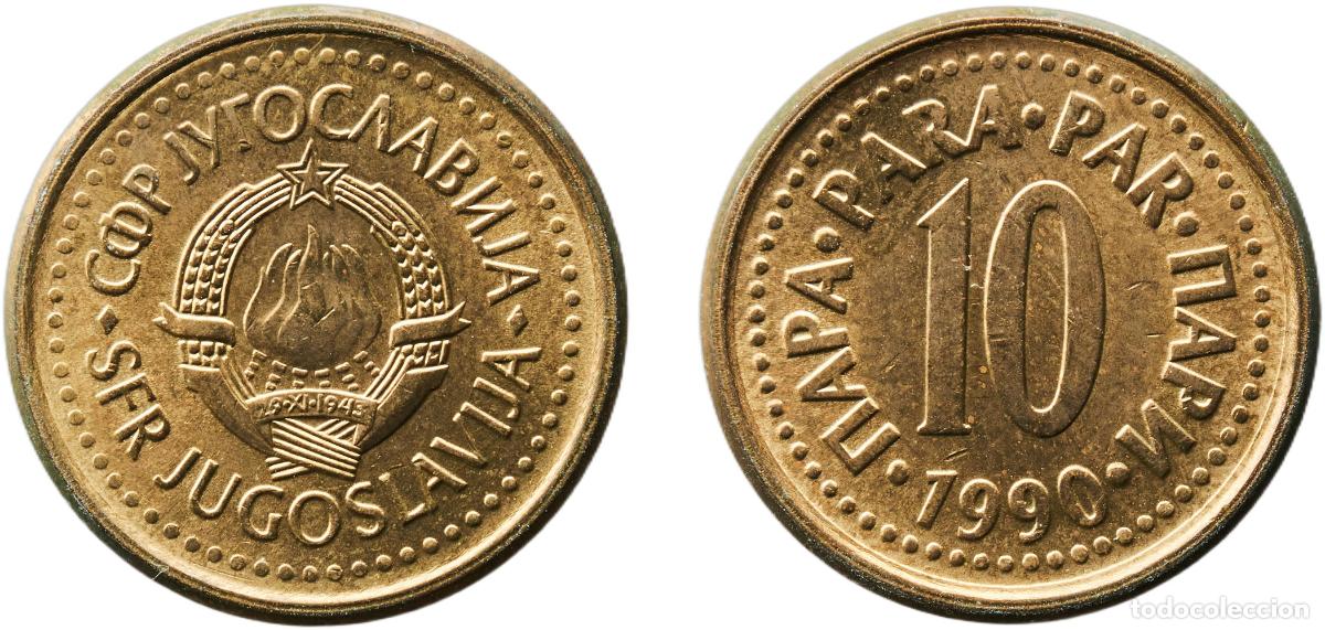 Monedas antiguas de Europa: Yugoslavia 1990 10 Para Brass Belgrade Mint (174028000) 3.11g BU KM 139 Sch&ouml;n 134