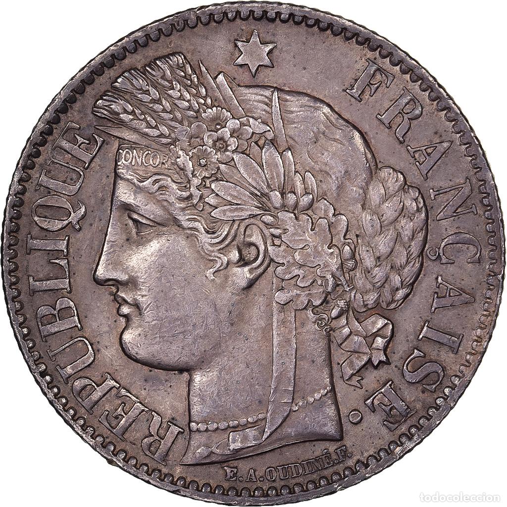 Monete antiche di Europa: [#1201867] Francia, 2 Francs, C&eacute;r&egrave;s, 1871, Bordeaux, Plata, EBC, KM:817.2