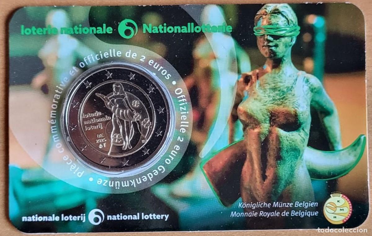 Monedas antiguas de Europa: Coincard 2 Euros B&eacute;lgica 2025 - Loter&iacute;a Nacional de B&eacute;lgica - Franc&eacute;s