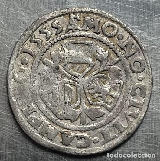 Monedas antiguas de Europa: 3 KREUZER 1555 CIUDAD KEMPTEN