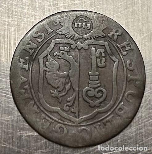 Monedas antiguas de Europa: 18 DENIERS / 6 QUARTS 1766 GINEBRA