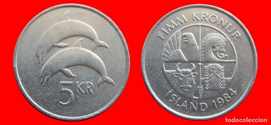 Monedas antiguas de Europa: 5 CORONAS 1984 ISLANDIA-131227