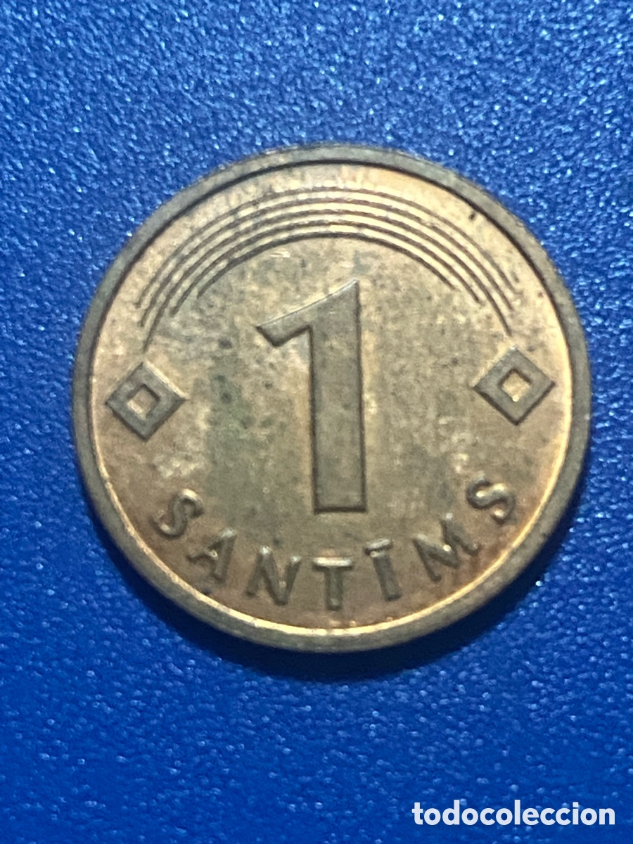 Monedas antiguas de Europa: Letonia 1 Santim 1992 - Foto 2