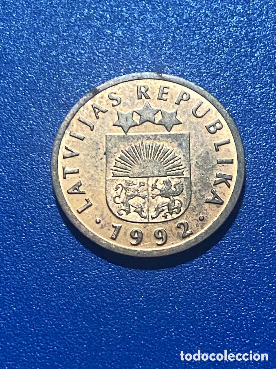 Monedas antiguas de Europa: Letonia 1 Santim 1992 - Foto 1