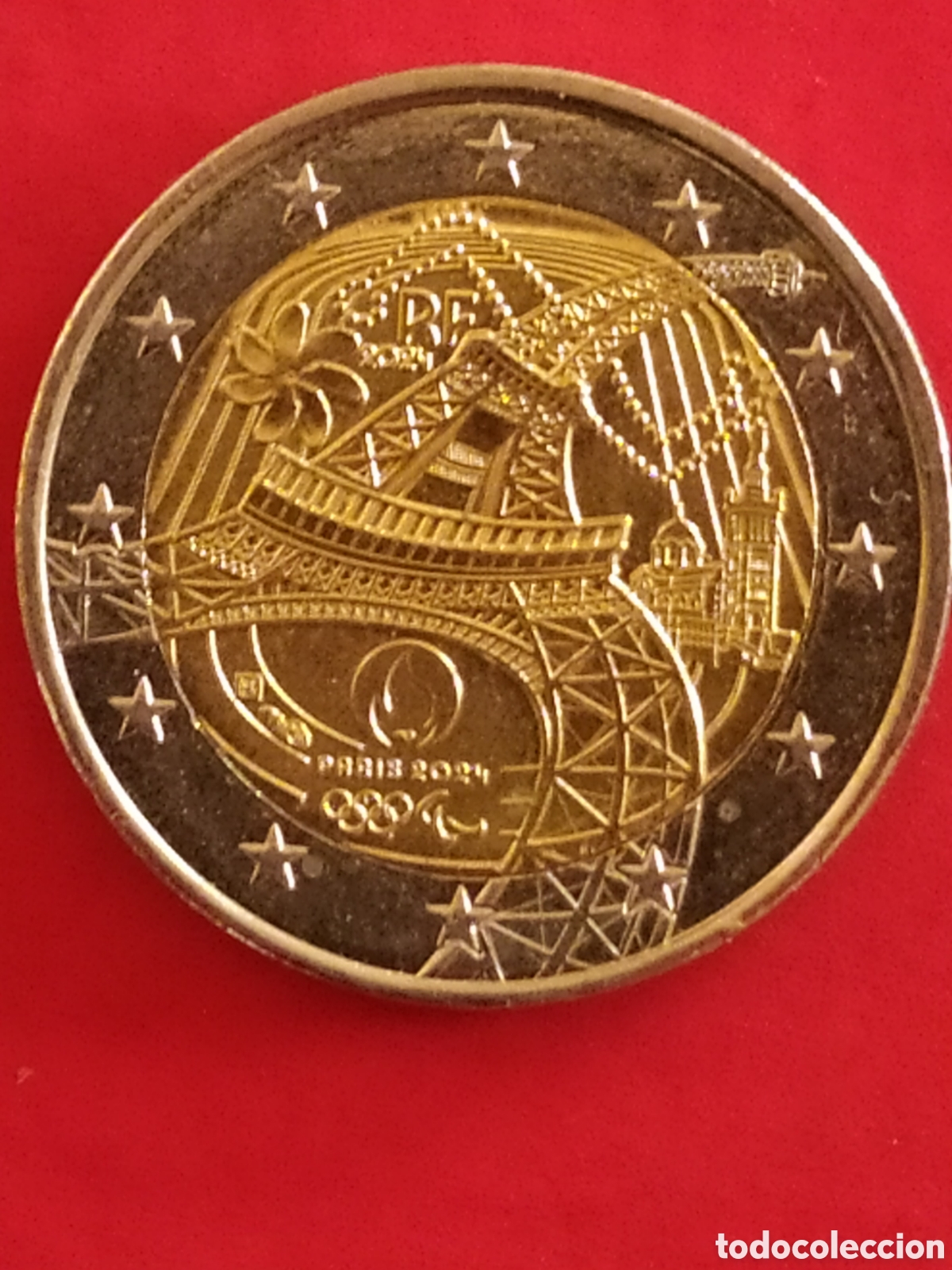 Monedas antiguas de Europa: Moneda conmemorativa de 2 euros Francia juegos ol&iacute;mpicos