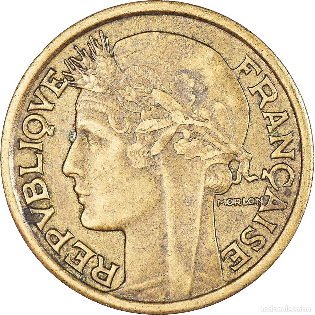 Monete antiche di Europa: [#367579] Moneda, Francia, Morlon, 2 Francs, 1940, BC+, Aluminio - bronce, KM:886
