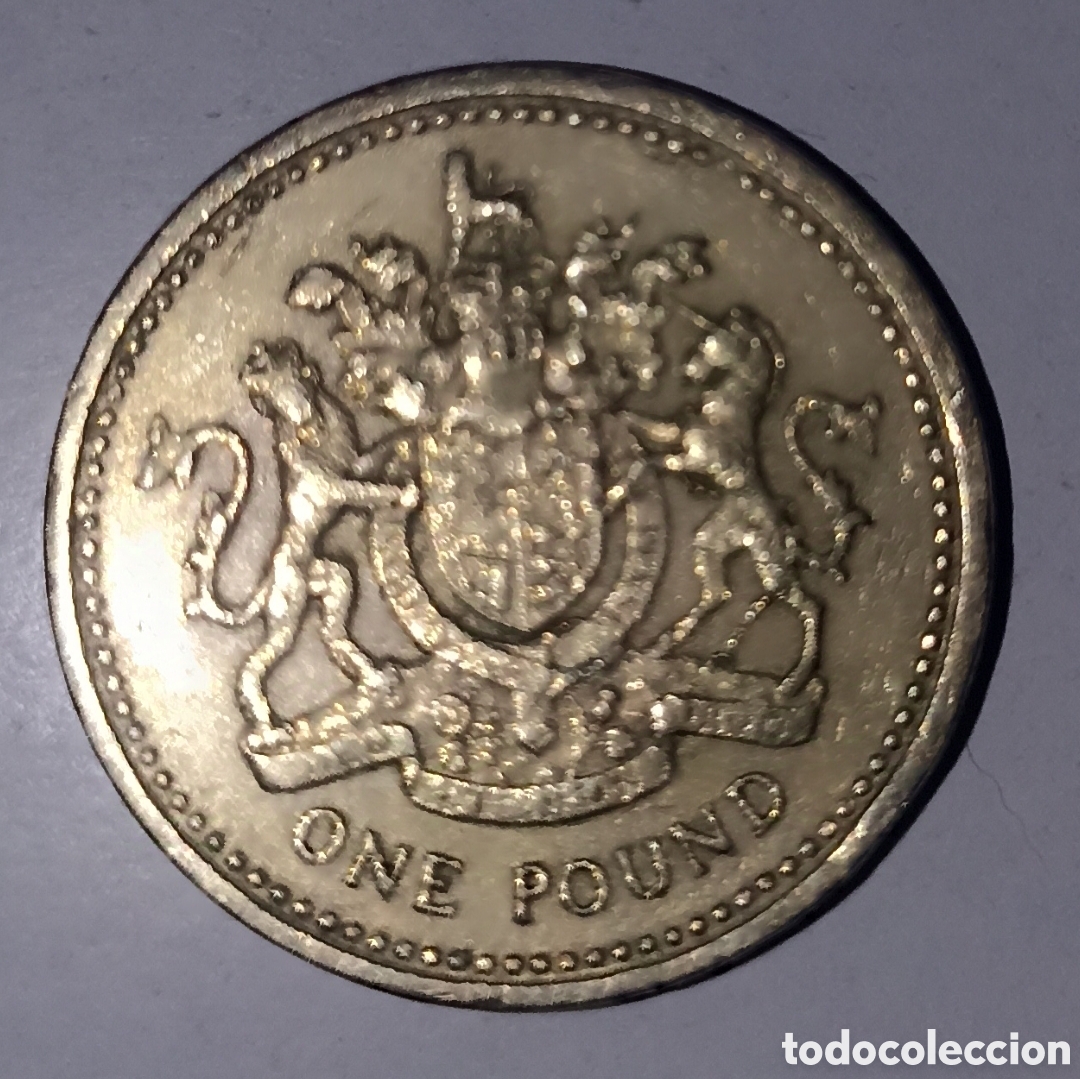 Monedas antiguas de Europa: Libra 1983 Isabel II - Foto 2