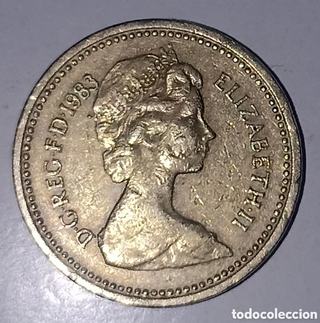 Monedas antiguas de Europa: Libra 1983 Isabel II - Foto 1