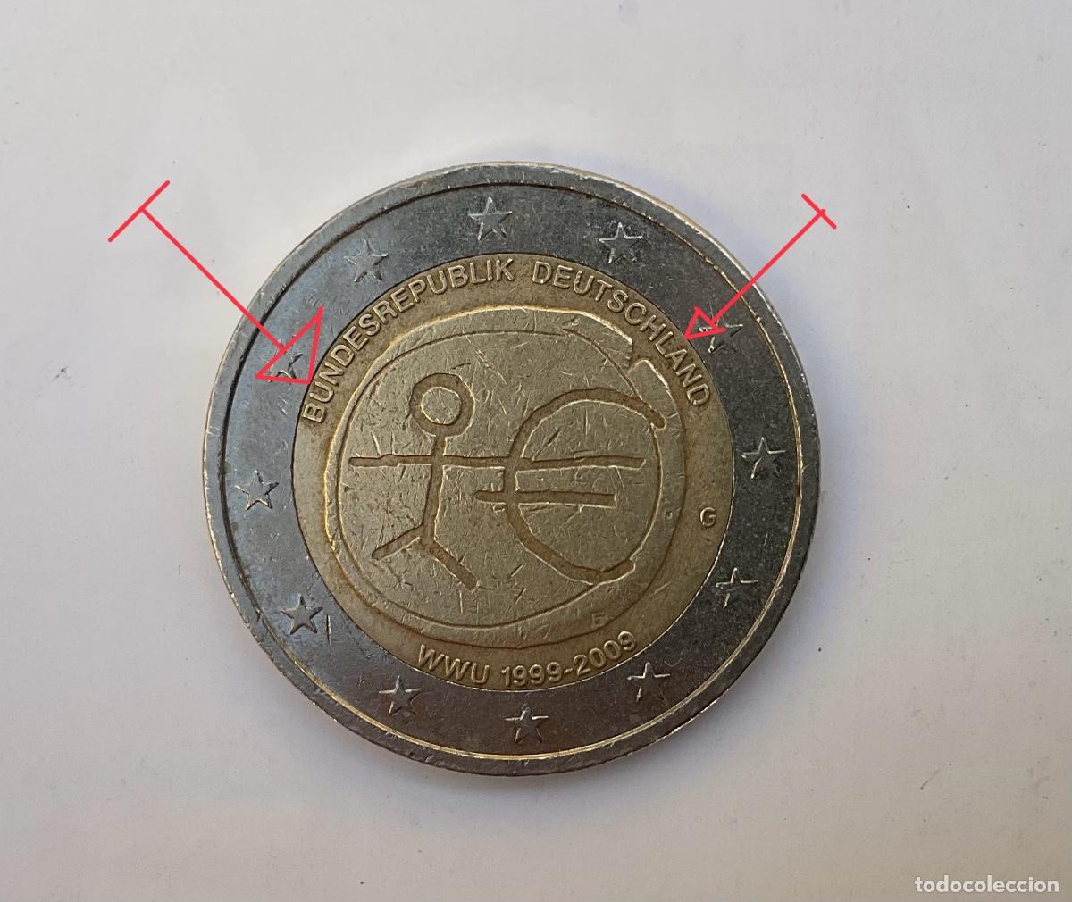 Monedas antiguas de Europa: Moneda 2&euro; Con ERRORES - Foto 1