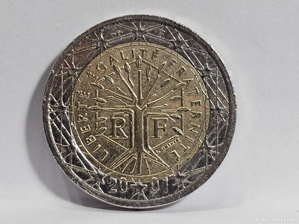 Monedas antiguas de Europa: 2&euro; de Francia 2001 error acu&ntilde;acion - Foto 3