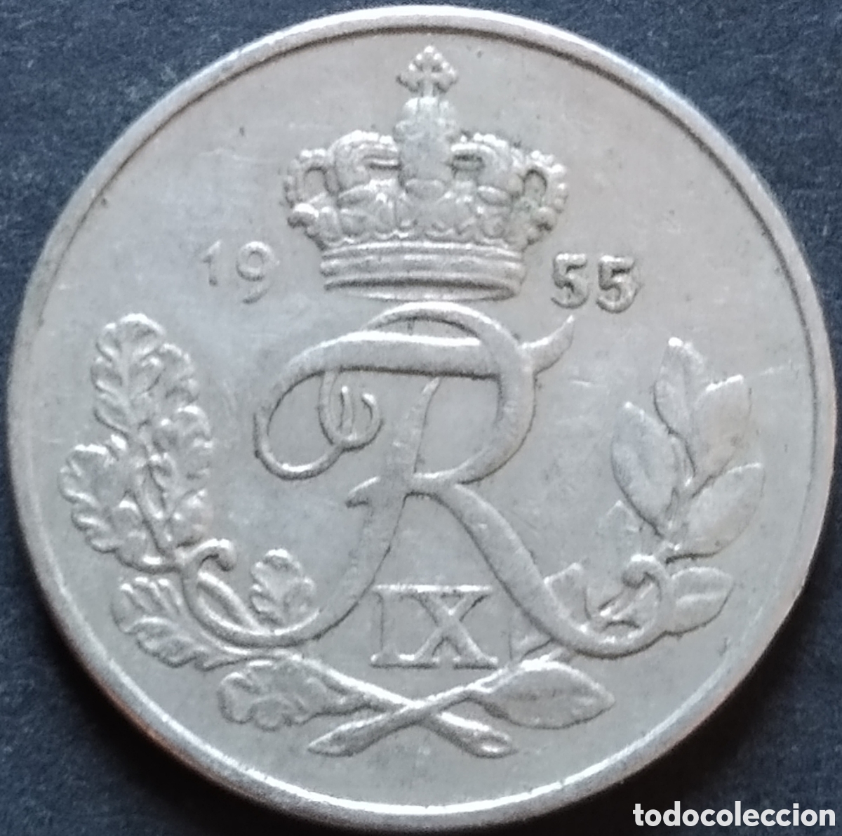 Monedas antiguas de Europa: MONEDA - DINAMARCA 10 ORE 1955 - Foto 2