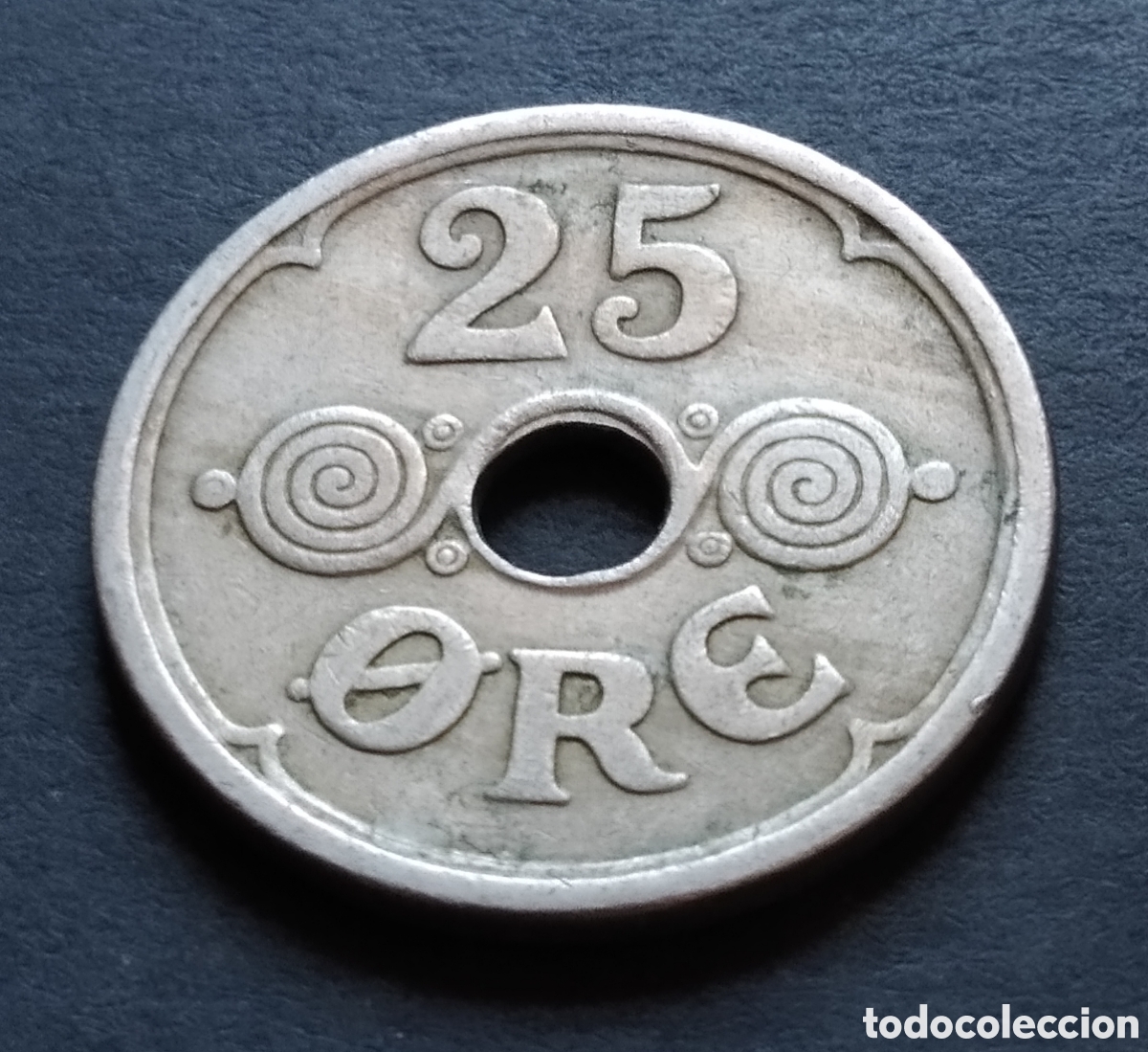 Monedas antiguas de Europa: MONEDA - DINAMARCA 25 ORE 1924 - Foto 3