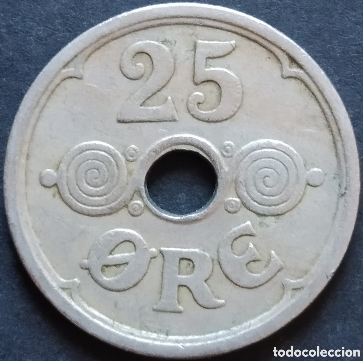 Monedas antiguas de Europa: MONEDA - DINAMARCA 25 ORE 1924 - Foto 1