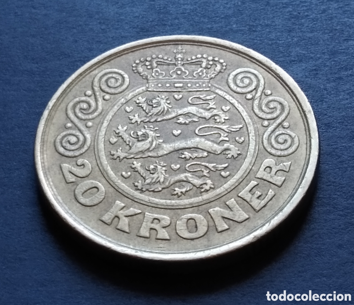 Monedas antiguas de Europa: MONEDA - DINAMARCA 20 CORONAS 1990 - Foto 3