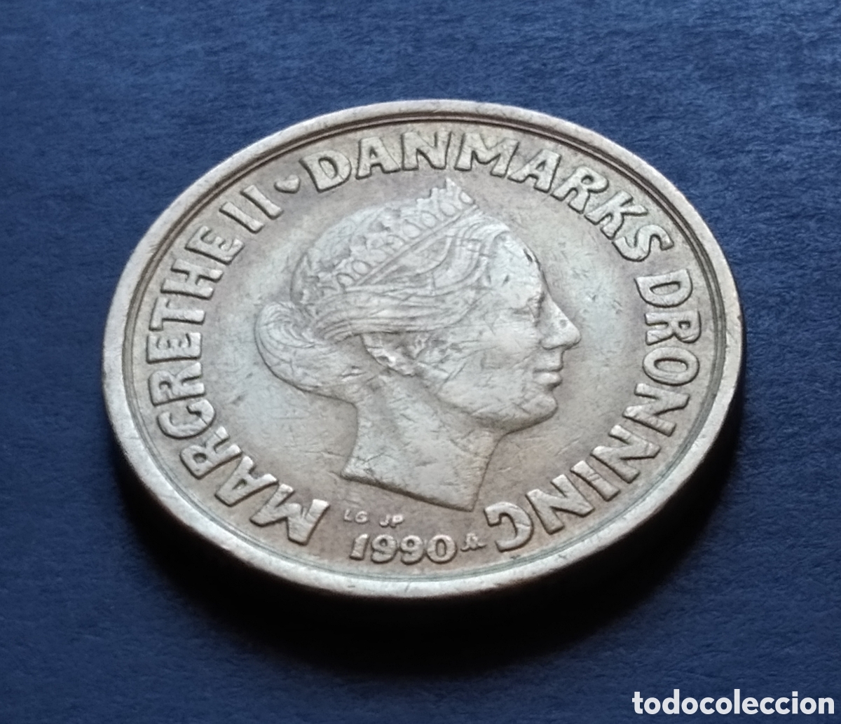 Monedas antiguas de Europa: MONEDA - DINAMARCA 20 CORONAS 1990 - Foto 4