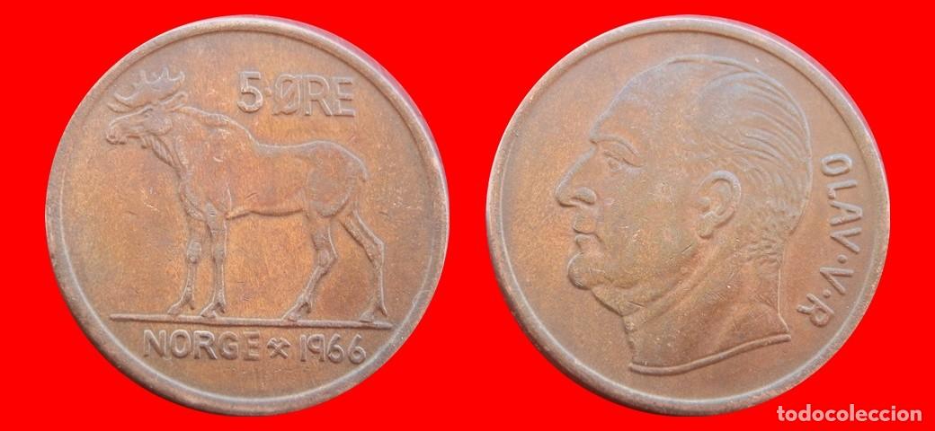 Monedas antiguas de Europa: 5 ORE 1966 NORUEGA-132425 - Foto 1