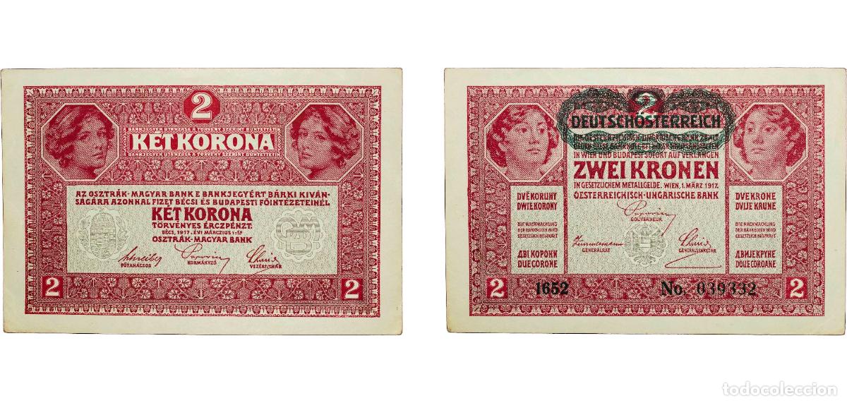 Monete antiche di Europa: Austria 1917 2 Kronen Paper XF KK Banknoten 134 P 50